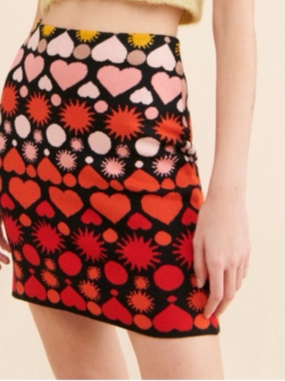 Anthropologie Y2K Vibes Mini Skirt Retro Medium Like New